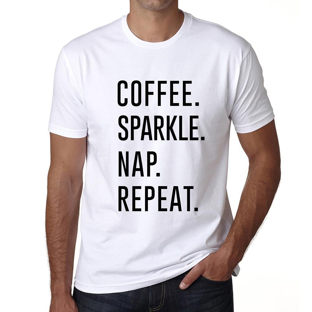 One In The City Coffee Sparkle Nap Repeat, S, For , Gift T Shirt