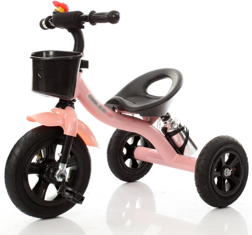 Children's Tricycle - Trikes with Portable Kettle Holder, on Ride for Toddler, Age 2-6 Years Old (color : Pink)