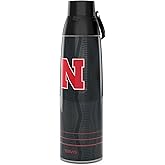 Tervis Venture Water Bottle Nebraska Cornhuskers - Full Speed Triple Insulated Tumbler Travel Cup Keeps Drinks Cold & Hot, 36oz, Stainless Steel