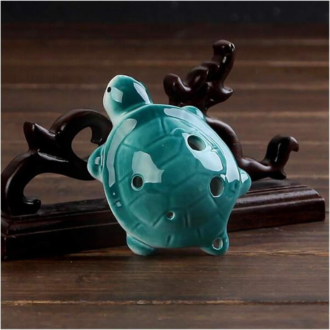 6 Holes Ocarina Cartoon Tortoise Ocarina Flute Wind Orff Musical Instruments Flute Zelda Ceramic Flauta For Children Toy Ocarina,Deep Blue