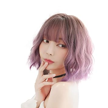 Amazon Com Autek Women Gradient Corn Hot Short Curly Hair Bob