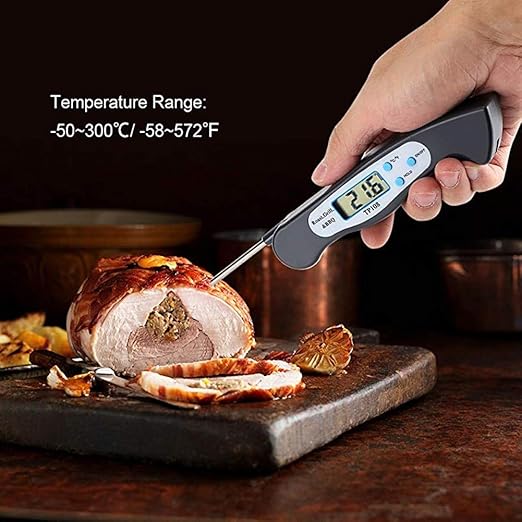 XLWDJ Termómetro De Cocina con Sonda Larga,termómetro De Carne ...