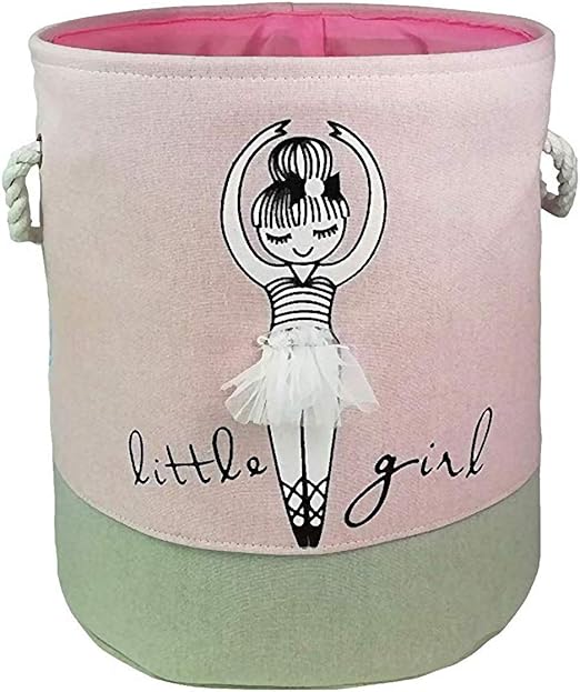 Bandeja de almacenamiento de la cesta de lavandería de la chica de la