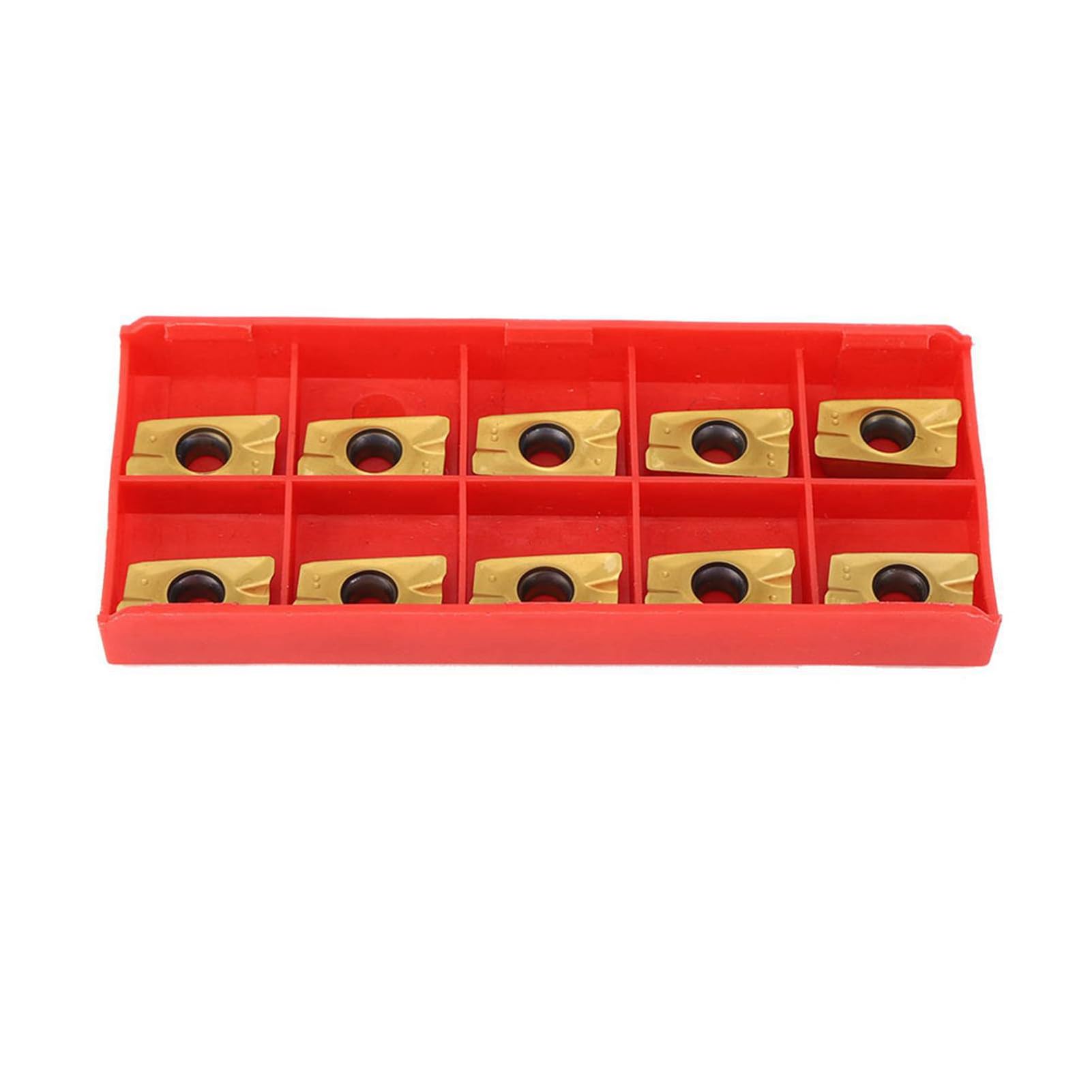 10Pcs Carbide Inserts Cutter APMT1604 Milling Inserts Cemented Carbide Lathe Turning Tool 15-50HRC Hardness for Processing Steel Stainless Steel