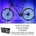 DAWAY Led Bike Tire Lights - A01 Fun Bicycle Spoke & Frame Safety String Lights (2 Tire Pack), Light Up Wheel for Teen, Children, Dad, Brother, Uncle, Best Wheelchair Accessory, 1 Year Warranty, Blue