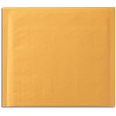 Staples CD Bubble Mailers, Gold Kraft, Peel &amp; Seal, 7.25x8 In, 12-Pk | Cushioned mailers for shipping CDs, DVDs, and small media items.