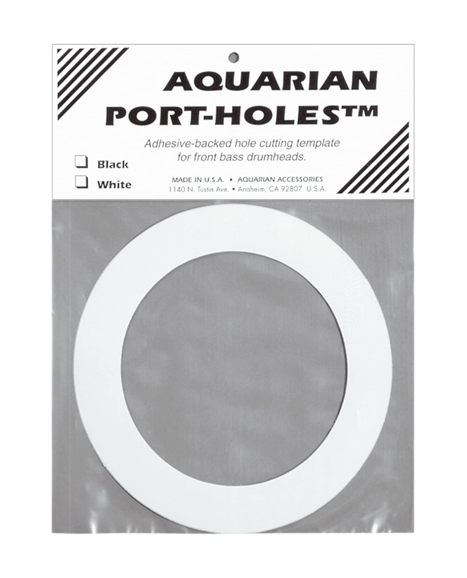 Aquarian PHWT Hole Cutting Template - White Port Hole