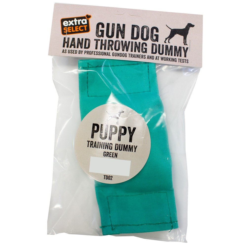 Extra Select Gun Dog Training Dummy Puppy, Green