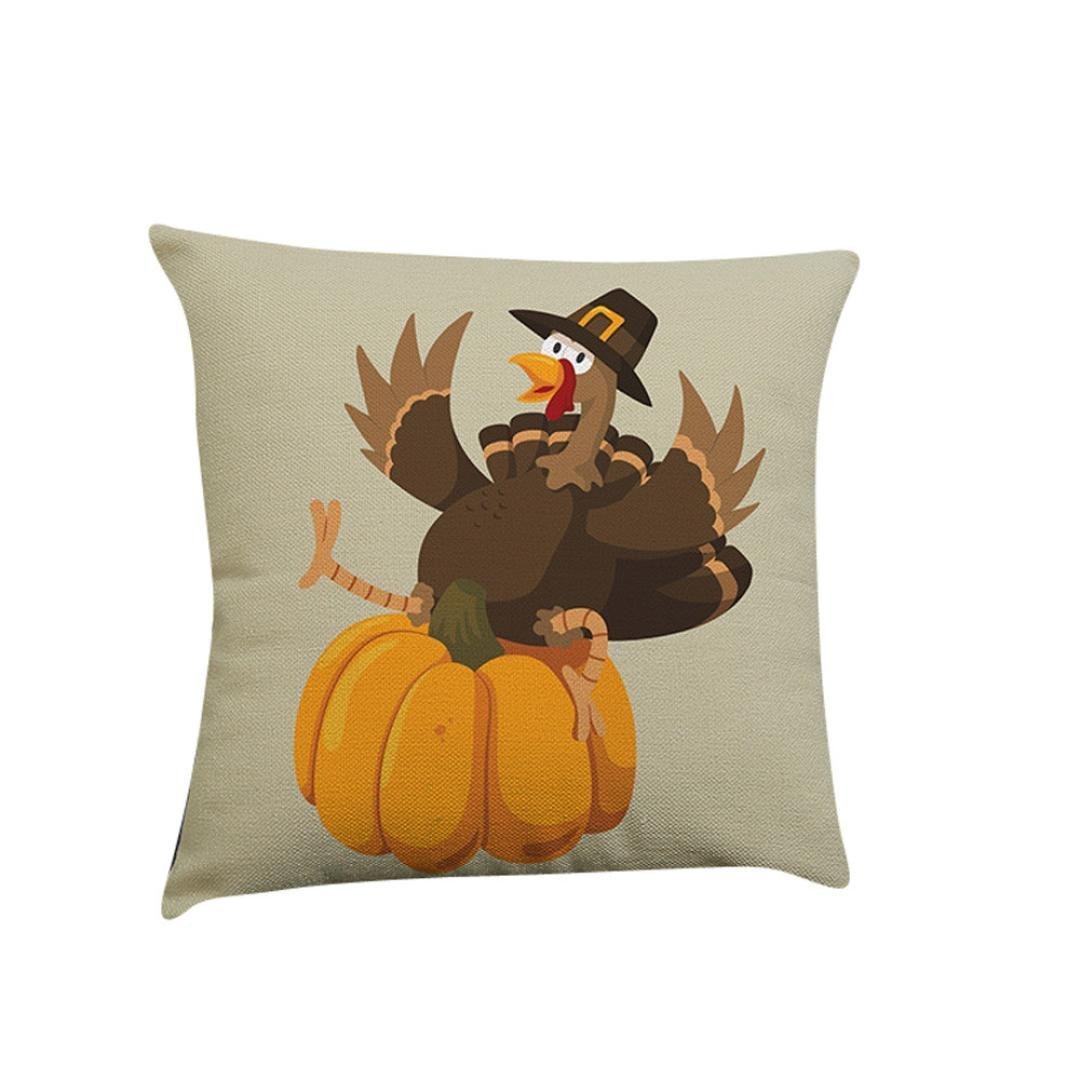 Thanksgiving Autumn Quote Throw Pillow Case Cushion Cover Decorative 18\