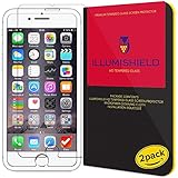 iPhone 7 Screen Protector [iPhone 6s 4.7",iPhone 6] [2-Pack], iLLumiShield HD Clear Tempered Ballistic Glass Screen Protector for iPhone 7 9H Hardness Anti-Bubble Shield - Lifetime Warranty