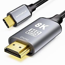 SWITCHFLUX USB C to HDMI 2.1 Cable 10Ft
