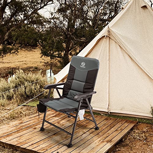 Coastrail Outdoor XL Comfort Camping Folding Chair 400lb Padded Hard