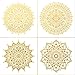 Large Size Reusable Stencil Laser Cut Painting Template Floor Wall Tile Fabric Furniture Stencils Mandala Painting Stencils Set of 4 (12x12 inch)