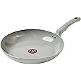 T-fal Refresh Ceramic, Ceramic Non Stick Fry Pan 12 Inch, Oven Broiler Safe 350F, Cookware, Nonstick Kitchen Pan, Versatile Frying Pan, Skillet, Healthy Cooking, Pots and Pans, Moon Gray