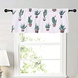 Molaxhome Valances for Windows 52x18 inch, Tie Up