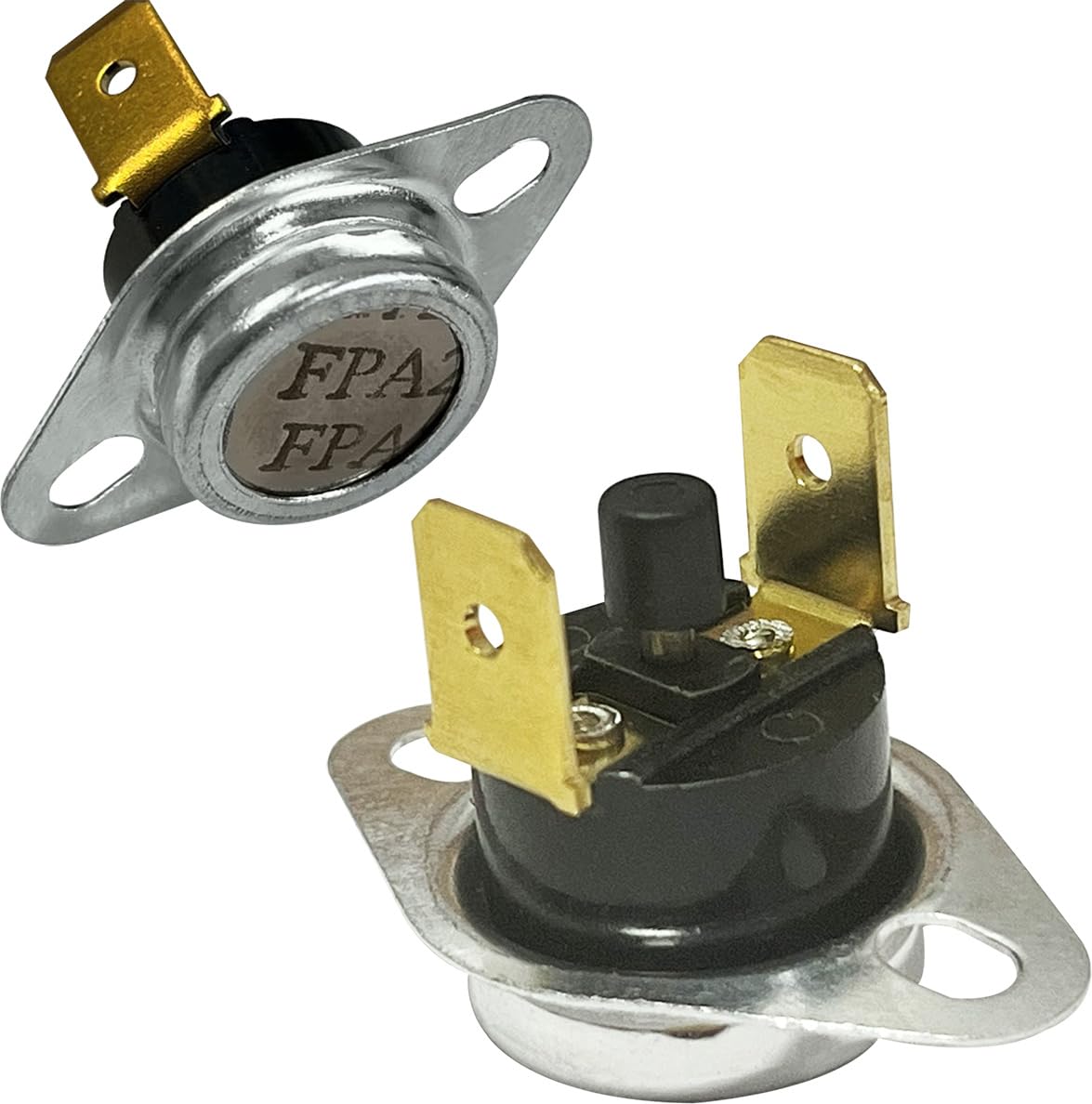Photo 1 of 2-Pack 10123530 Furnace Thermostat L250F Manual Reset Flame Rollout Limit Switch Compatible with Goodman Amana