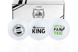 CybGene 70th Birthday Gifts for Men Golfer, Balls Set for Him, Husband, Perfect for Dad, Grandpa, Golf Lovers for Father's Day Birthday Christmas