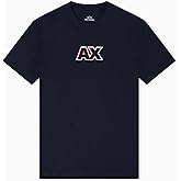 Armani Exchange Mens Piping Center Chest Logo Tee