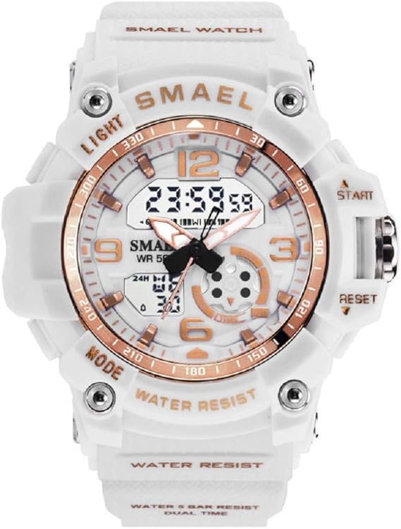 Amazon Phcoovers ミリタリー 迷彩風 アナデジ 腕時計 メンズ 男性 アラーム クロノグラフ 多機能 運動 スポーツ ウォッチ ブルー メンズ腕時計 腕時計 通販