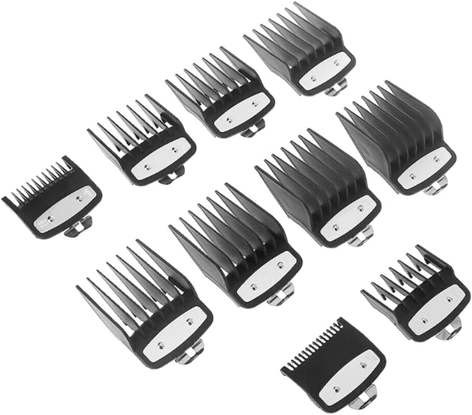 FENGTING Professional Hair Clippers Hair Trimmer, Clipper Guard Set Attachment Combs, for Men Cordless Clippers for Stylists and Barbers (10 piece set)