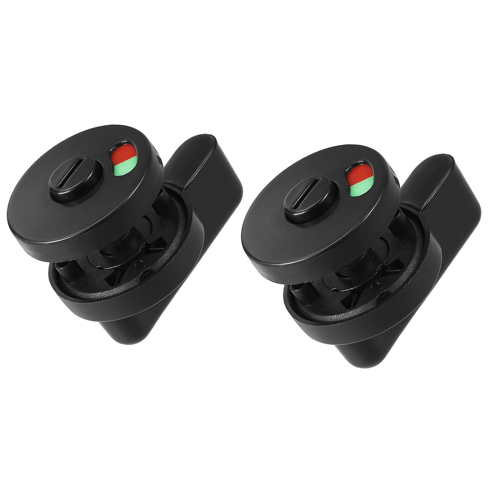 TOP-VIGOR 2Pcs 54mm Privacy Indicator Door Lock, Plastic Vacant Engaged Latch Indicating Lock for Public Partition Toilet Restroom Bathroom