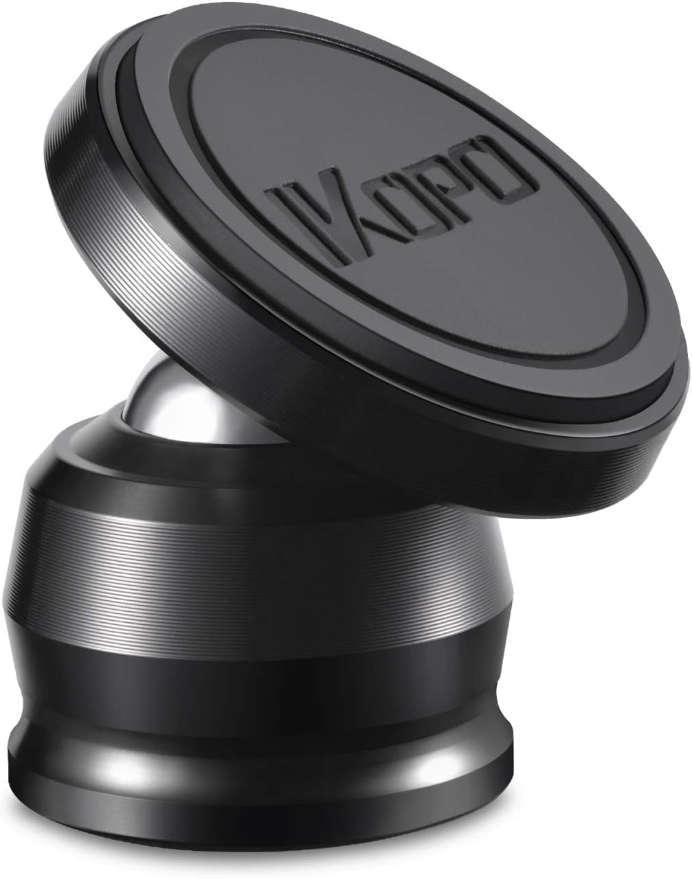 IKOPO Magnetic Phone Car Mount,Strong Magnet Cell Phone Holder for Car Dashboard with Strongest VHB Adhesive(Black)