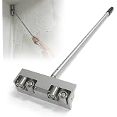 Drywall Corner Roller with Extension Handle, Aluminum Drywall Taping Tool | Drywall Finishing Tool, Drywall Roller with Handle, Removes Excess Mud &amp; Air Bubbles, Precise Inside Corners