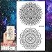COKTAK 8 Pieces/Lot Black Henna Mandala Flower Temporary Tattoos For Girls Women Sexy Body Art Tribal Indian Mehndi Arm Tattoo Stickers Sheets Female Fake Waterproof Lace Tatoos Wedding Decor Flora