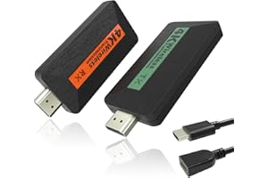 MIRABOX Wireless HDMI Transmitter and Receiver Kit - 4K Portable Extender, Plug & Play, 2.4/5GHz Support for Streaming Video/Audio From Laptop/PC/TV Box to Monitor/Projector