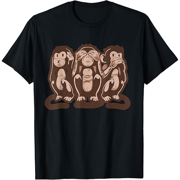 Amazon.com: Three wise monkeys T-Shirt : Clothing, Shoes & Jewelry