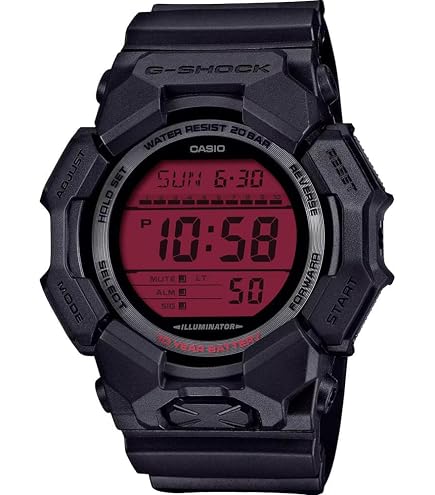 Amazon.com: Casio G-Shock Black Resin Red Digital Oversized Watch