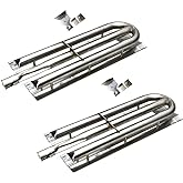 Htanch SA5481(2-Pack) 21 7/8" Stainless Steel Viking Grill Burner Replacement for Viking 316-911, VGBQ 30, VGBQ 41, VGBQ 53 in T Series, VGBQ030-2T, VGBQ300-2RT/E, VGBQ3002RE, VGBQ3002RE1, VGBQ3002RT
