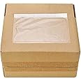 BESTEASY Packing List Pouches, Clear Adhesive Top Loading Packing List/Shipping Label Envelopes - 100 Packs (7.5 x 5.5)