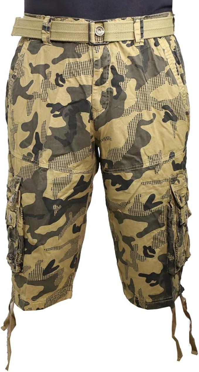 mens burgundy cargo shorts