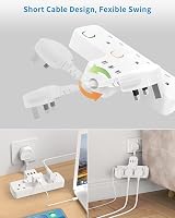 Mscien Multi Plug Extension 3 Way 3 USB Switched Socket 3250W view 7