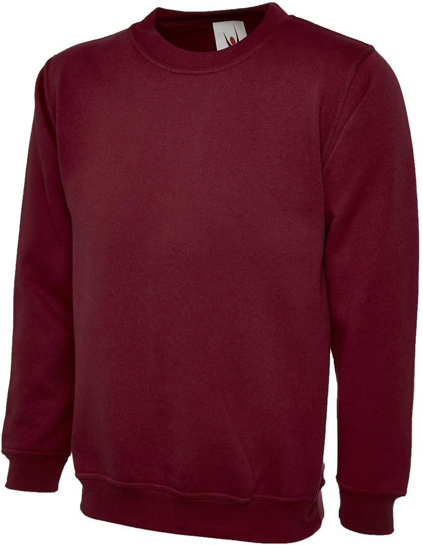Mens Classic Sweatshirt Maroon 2XL