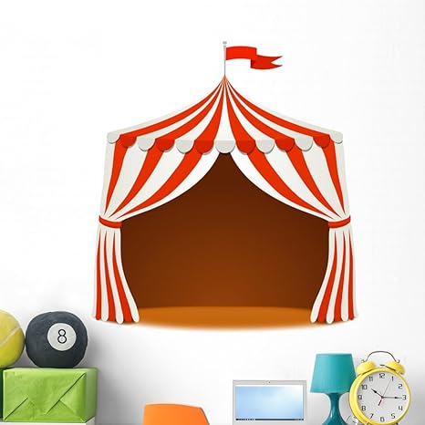 Amazon.com: Carpa de circo Vector Mural por wallmonkeys Peel ...