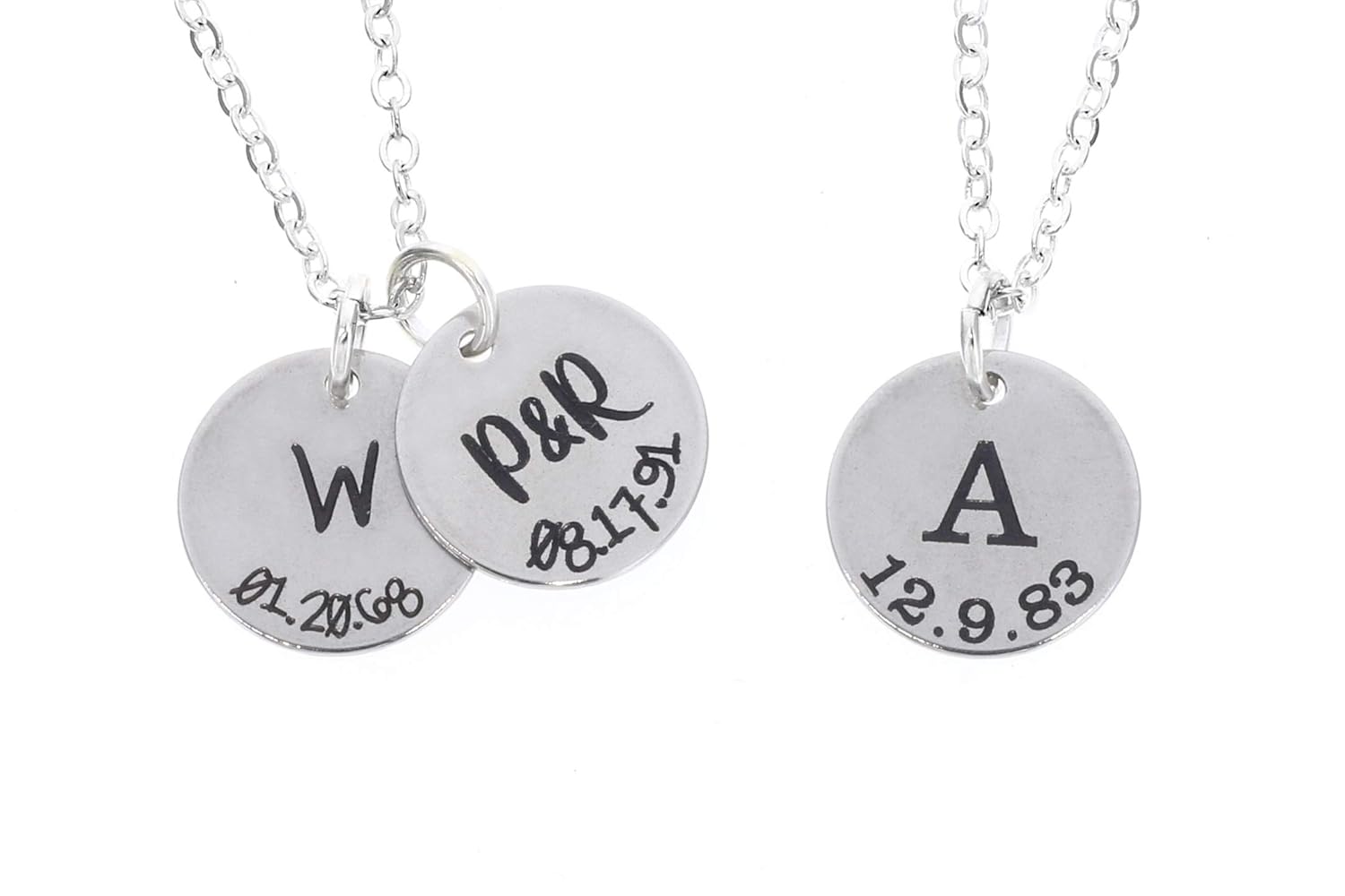 children's initial necklace for moms