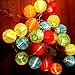 24 Multi Color Lantern String Lights : Indoor Outdoor Mini Nylon Weather Resistant Lighting, Extra Long 16ft With Remote Control, Connectable up to 3 Sets, Bonus Hanging Hooks & Remote Control