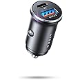 LISEN Mini USB C Car Charger, [Aluminum Alloy] Cigarette Lighter Adapter, 54W Car Charger USB C Fast Charger, Car Phone Charg