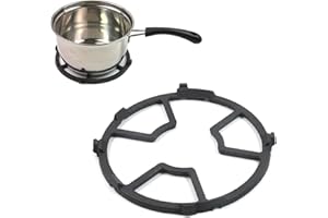 Crapyt Cast Iron Wok Support Ring Wok Support Stand Wok Ring Black Non Slip Gas Ring Reduce Gas Stove Ring Reducer Burner Grates for Gas Stoves Fits Most Gas Stoves 6.89"