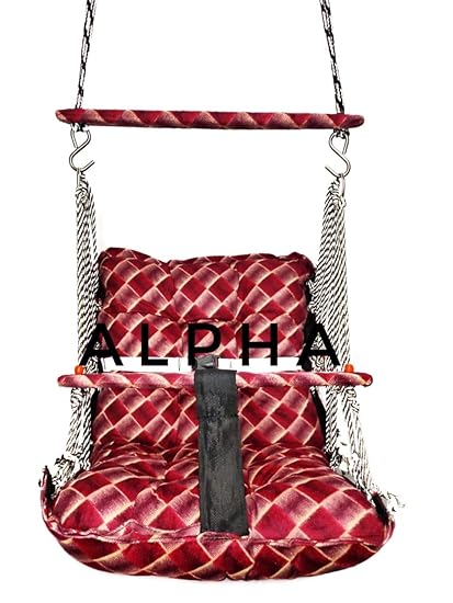 Sale Active Alpha Cotton Swings/Jula with Safety Belt Garden Jula For 1 To 3 Year Kids (MultiColor)