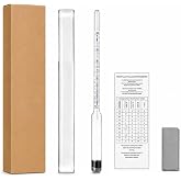 Pokiphip Hydrometer Alcohol, 0-200 Proof and Tralle