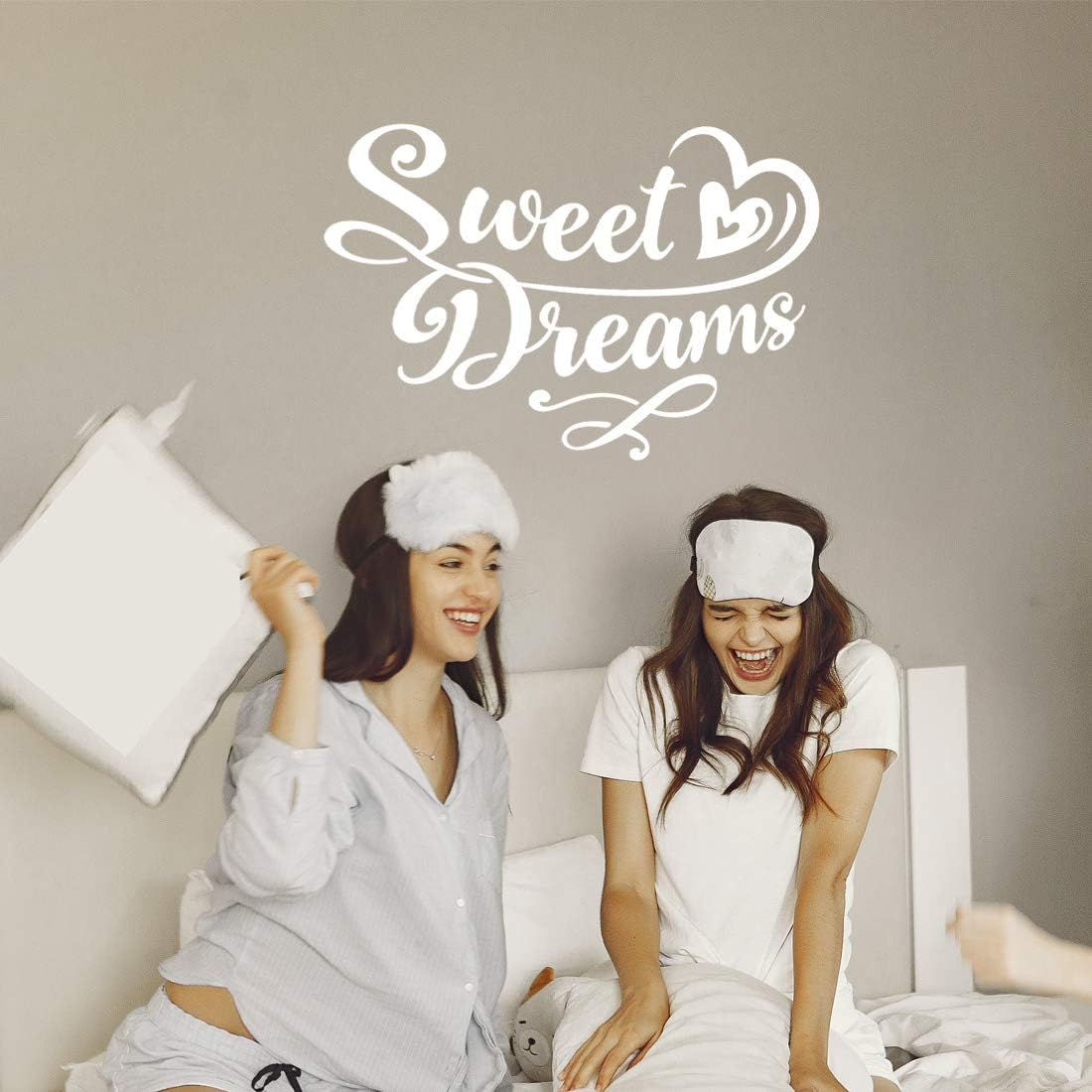 Sweet Dreams Bedroom Wall Sticker Art Stickers Quotes Vinyl Home Decal Quote Room Kid Kitchen Decor Removable Writing Design Dream DIY transfers Inspirational Nursery Decorative Walls Graphics - Image 5