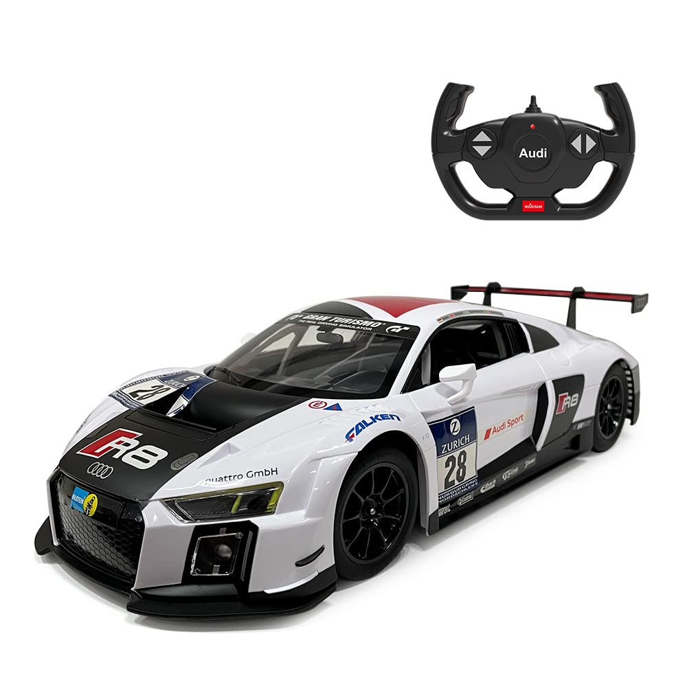 RASTAR Audi RC Car, 1/14 Audi R8 LMS Performance Model Toy Car Sports Racing Remote Control Car for Adults Boys Girls Kids