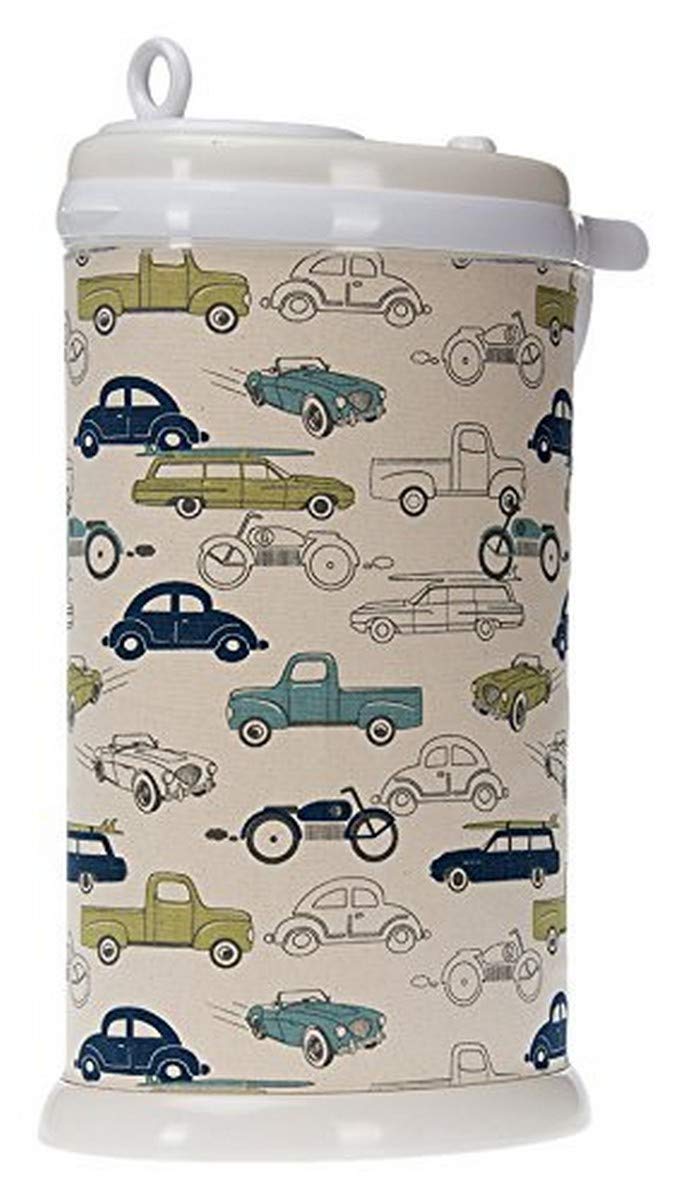 Sweet Potato Ubbi Diaper Pail Cover, Uptown Traffic Car Print: Baby