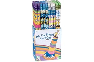 Raymond Geddes Dr Seuss Oh the Places You'll Go Number 2 Pencils For Kids (Pack of 72)
