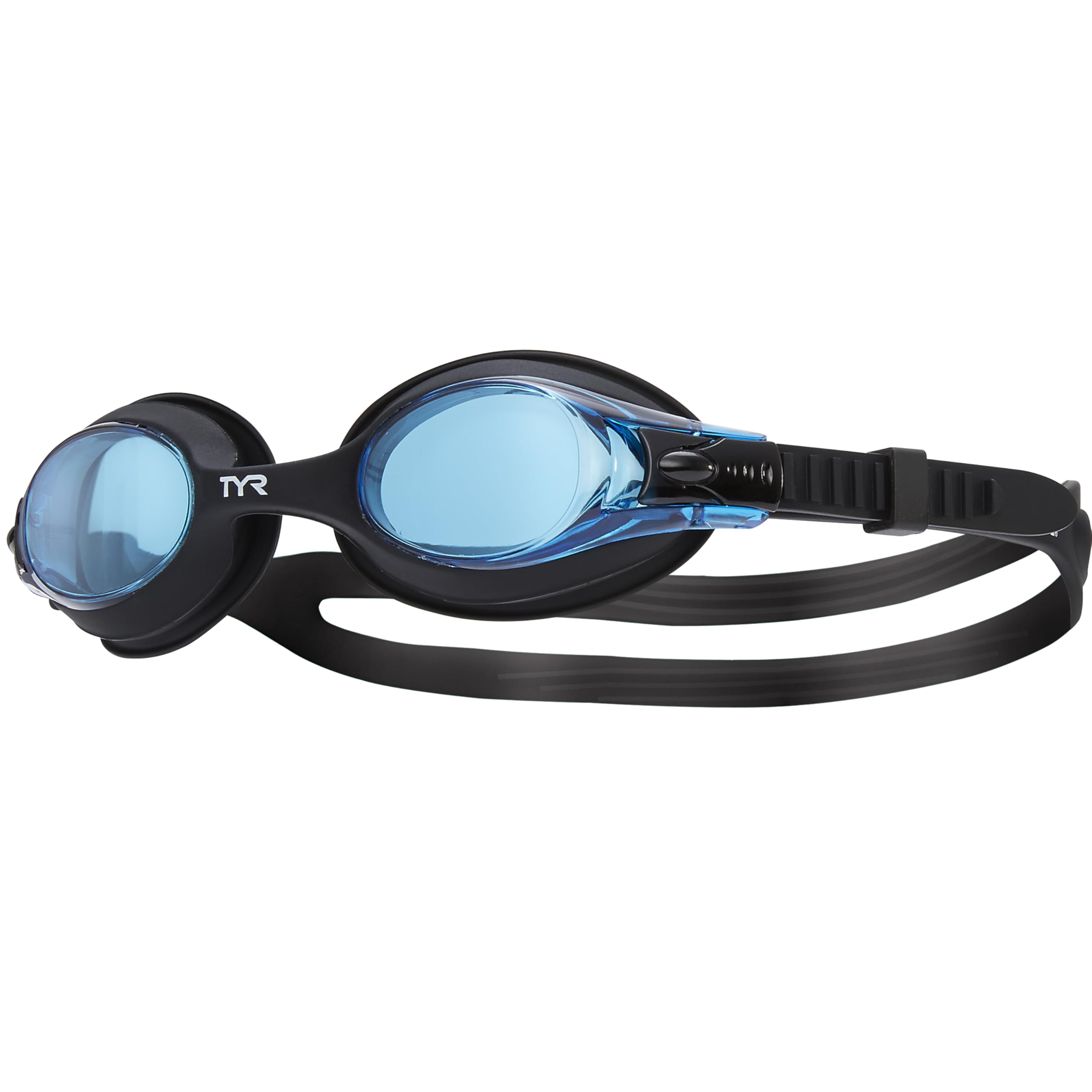 TYR Unisex Child Kid's Swimple Goggle - Blue/Black/Black, Small