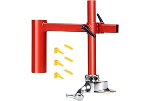 Manual Tire Changer Kit with Duck Head Adapter, Silver Cone, Fits Most Car Tires for 16-21in Tires