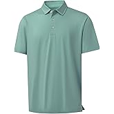 M MAELREG Golf Shirts for Men Dry Fit Performance Chest Print Color Block Moisture Wicking Casual Short Sleeve Polo Shirts